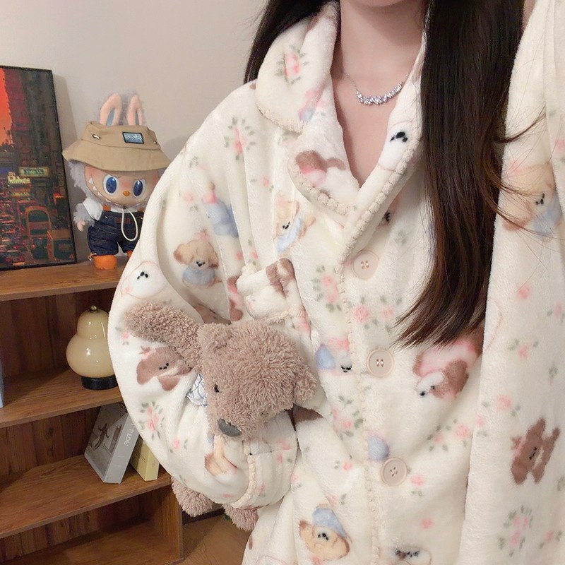 碎花狗狗睡衣女款2025新款