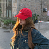 2025新款 软顶棒球帽穿搭显脸小红色帽子女防晒遮阳帽百搭鸭舌帽男