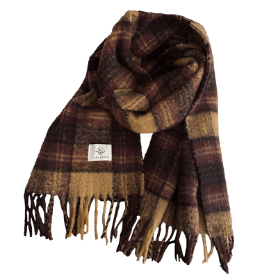 2025格子围巾加厚百搭冬季