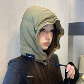 新款 保暖加厚防寒防风护耳帽显脸小滑雪帽 羽绒帽东北雷锋帽女冬季