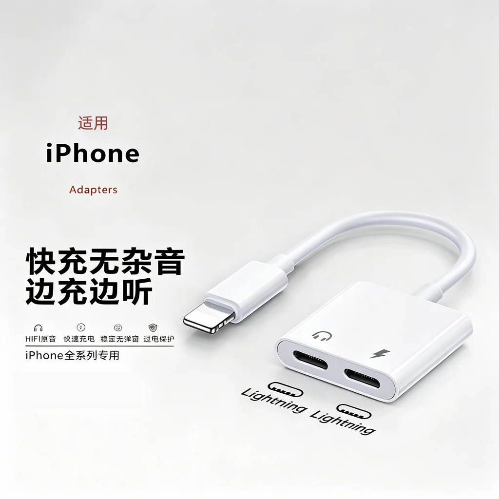 耳机转接头拓展充电二合一双口