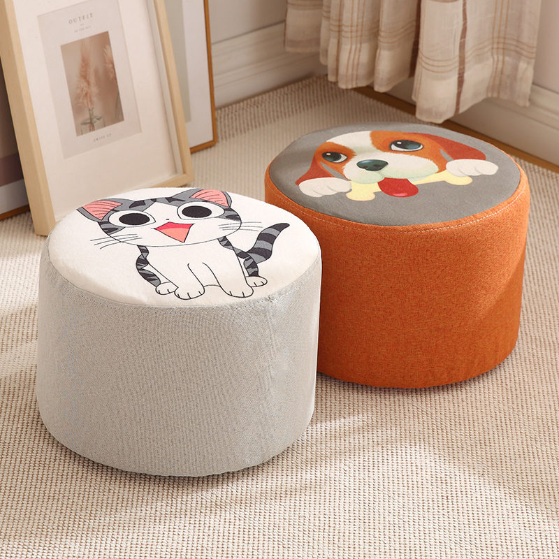 布艺换鞋凳可拆洗矮凳