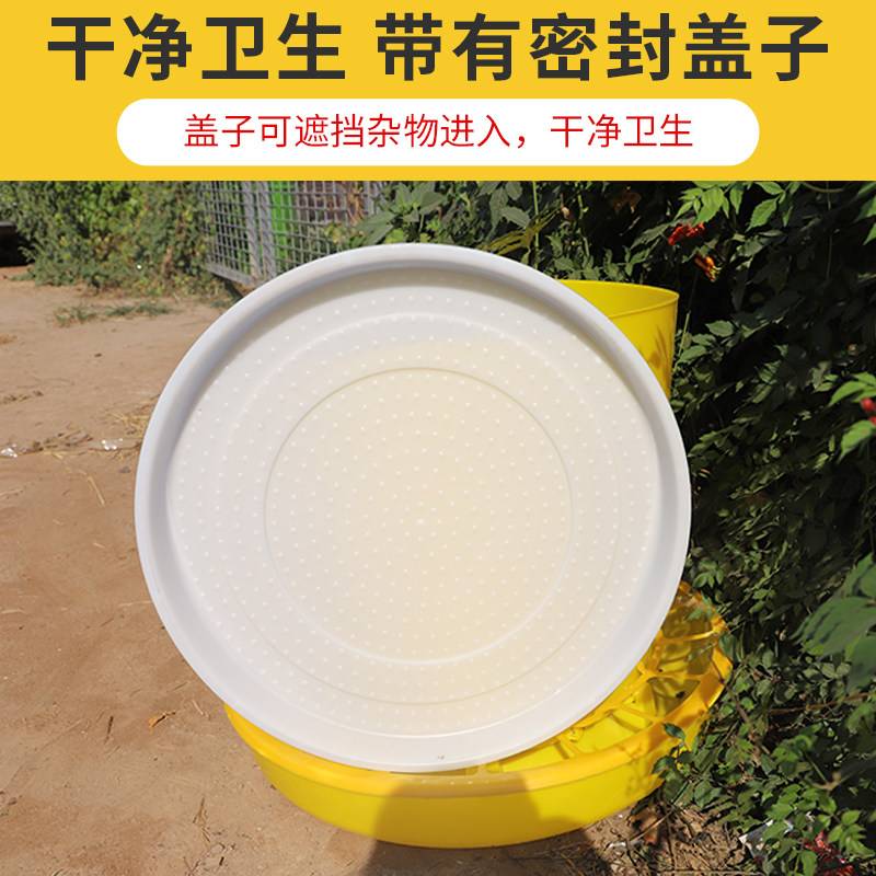 好货80斤养鸡鸭鹅用大号料桶喂食器养殖设备养鸡用品饲料桶自动喂