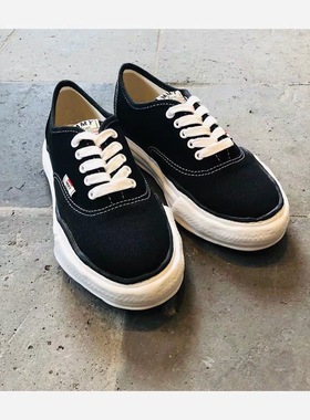 MIHARA三原康裕MMY余文乐同款溶解鞋黑白格变形鞋男鞋女鞋帆布鞋