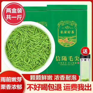 世明毛尖茶叶信阳毛尖2025新茶雨前特级嫩芽绿茶浓香型散装500g