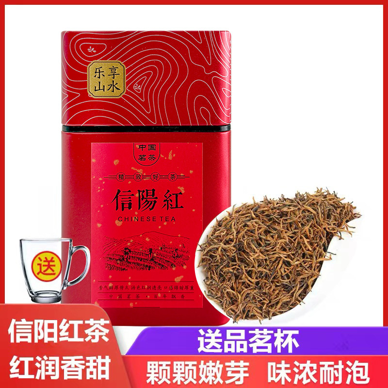 世明信阳红茶叶2026新茶毛尖嫩芽春茶薯香味自产自销河南特产100g