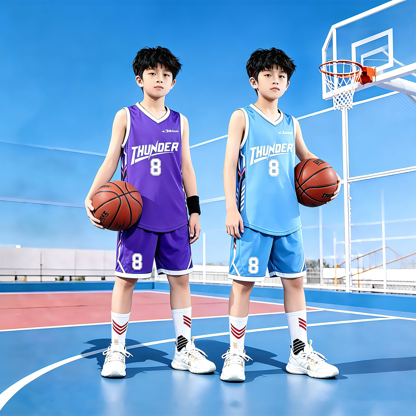 儿童篮球服套装定制印字
