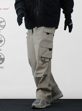 BREAK MIX机能防风防水登山裤男潮牌软壳冲锋裤户外多口袋工装裤