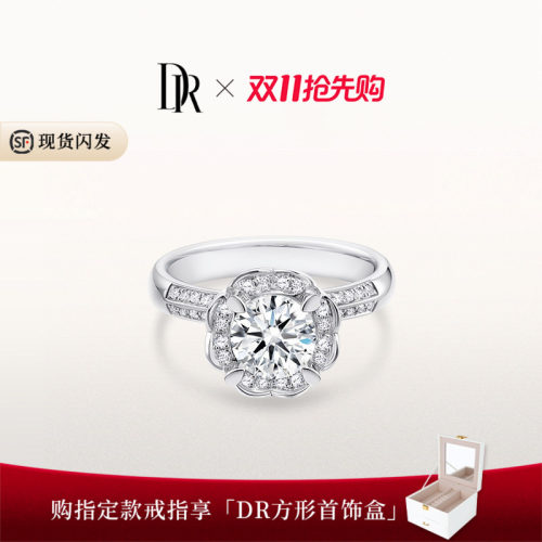 DR求婚钻戒群镶排钻1克拉