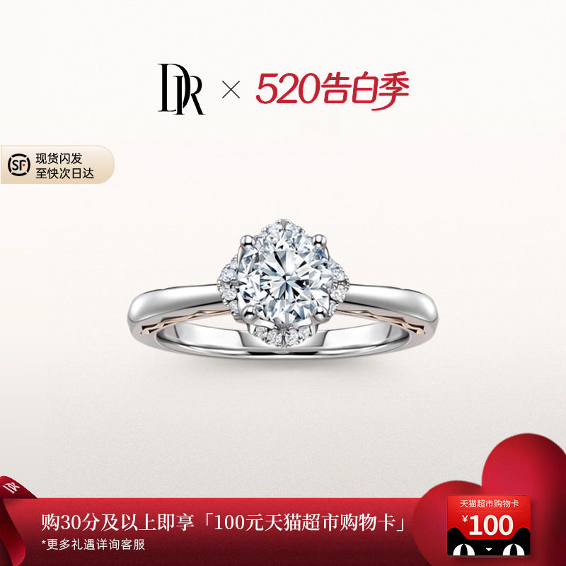 DRLOVE PALACE简奢求婚钻戒结婚钻石戒指分色18K金官方WJ0397