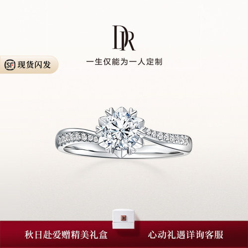 DR求婚钻戒群镶排钻天然钻石