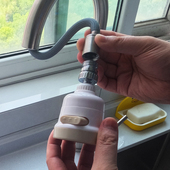 潜水艇厨房抽拉式 水龙头专用替换头防溅水起泡器喷头配件出水花洒