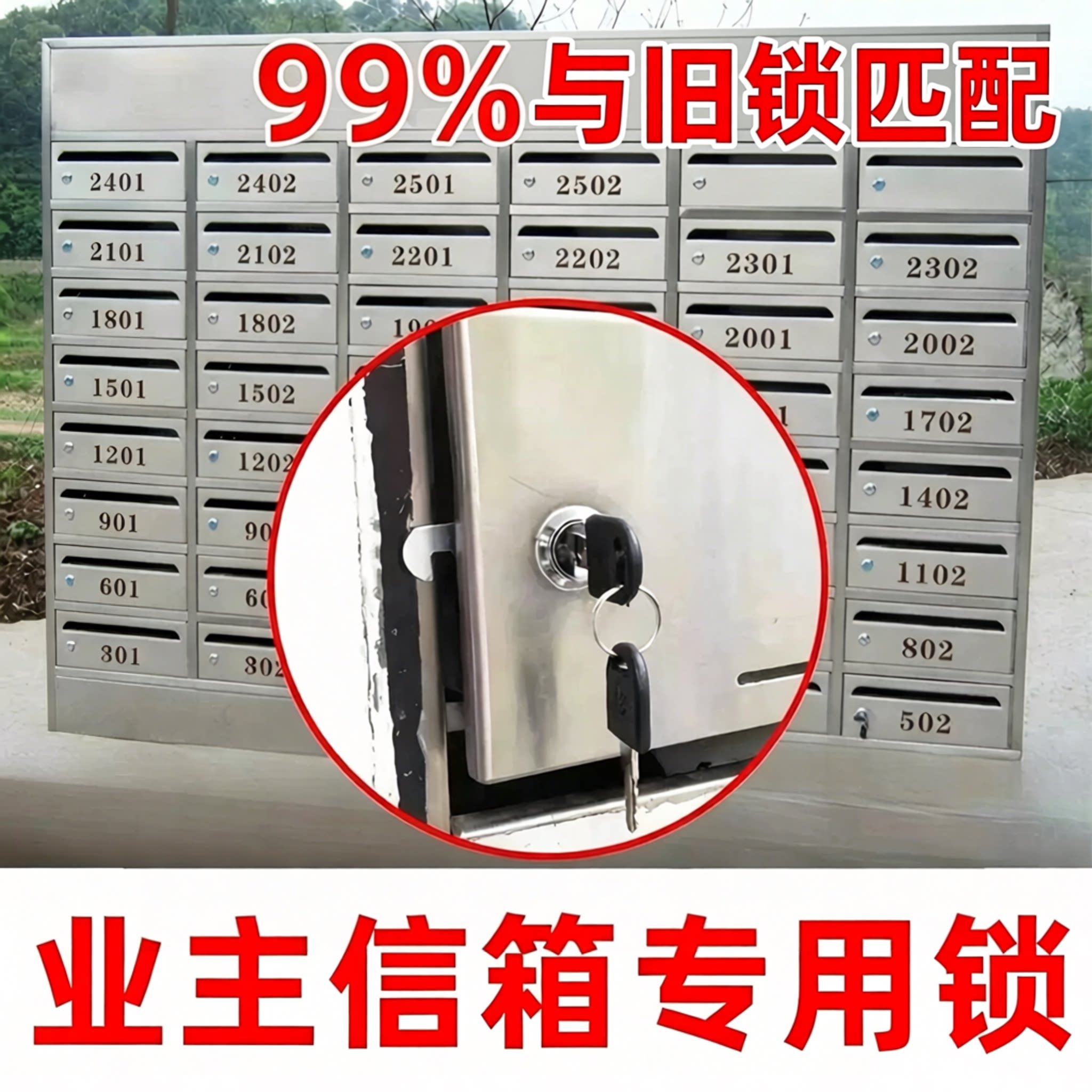 信报箱文件柜更衣柜邮箱锁图片