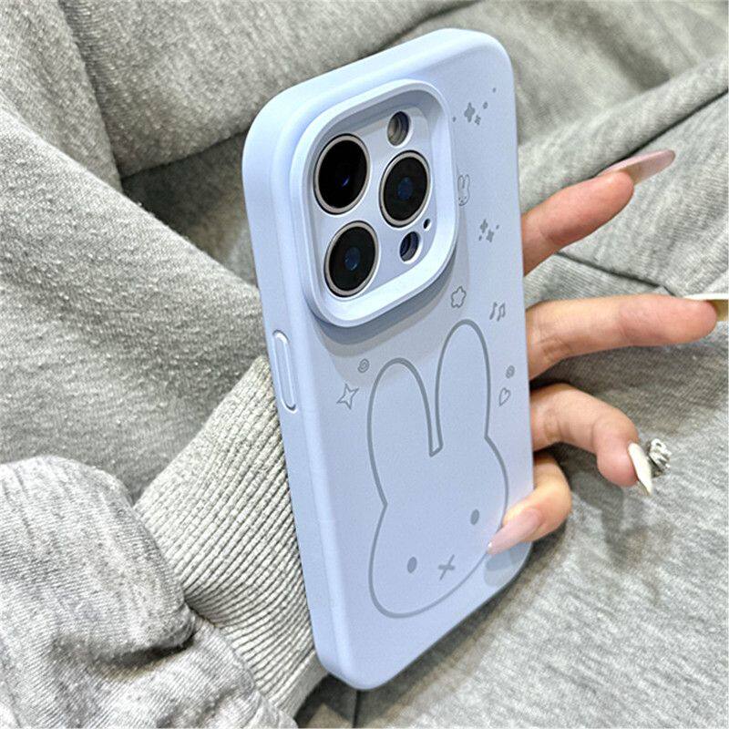 音符米菲兔适用苹果17promax手机壳iphone16小米15红米k90新款华为mate80简约pura70全包60可爱vivos20女OPPO