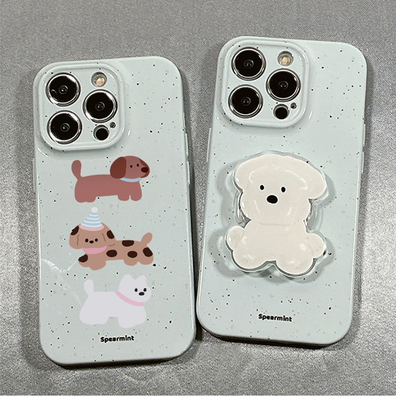 泼墨小狗适用小米14手机壳红米K70e菲林note13pro保护套K60支架k40女k50至尊12ultra新款11/10青春版civi4pro