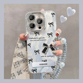 13pro新款 12promax全包x 蝴蝶结适用苹果15手机壳iPhone14 8plus华为P70女mate60pro荣耀200防摔小米14