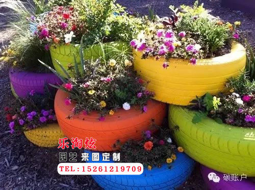 轮胎改造轮胎艺术品轮胎创意花盆凳子轮胎创意工艺品景观艺术