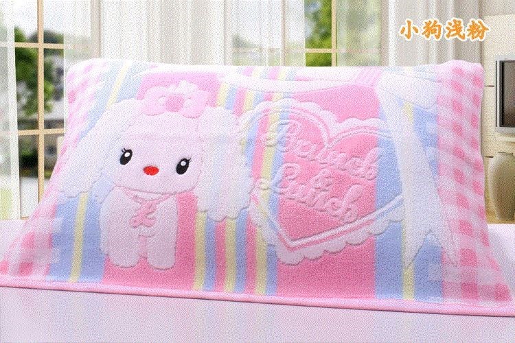 棉枕巾一对加厚四季成人