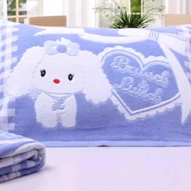 棉忱欧式全大号枕巾柔软情侣装