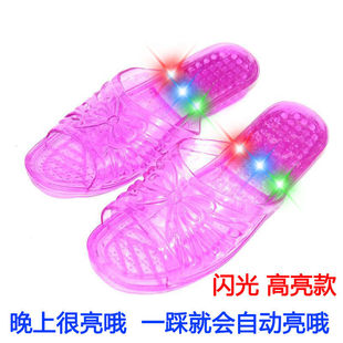 水晶拖鞋七夕情人节抖音同款网红闪发光公主恶搞怪生日礼物送女生