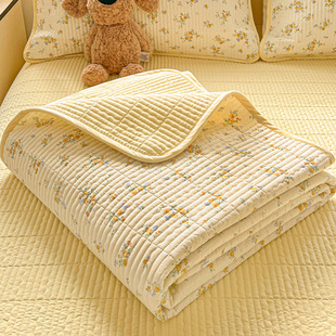 小碎花加厚床盖三件套四季 通用榻榻米床单非全棉纯棉炕盖2026新款