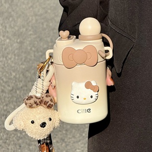 希乐保温杯迷你不锈钢便携提绳可爱学生高颜值女生水杯儿童吸管杯