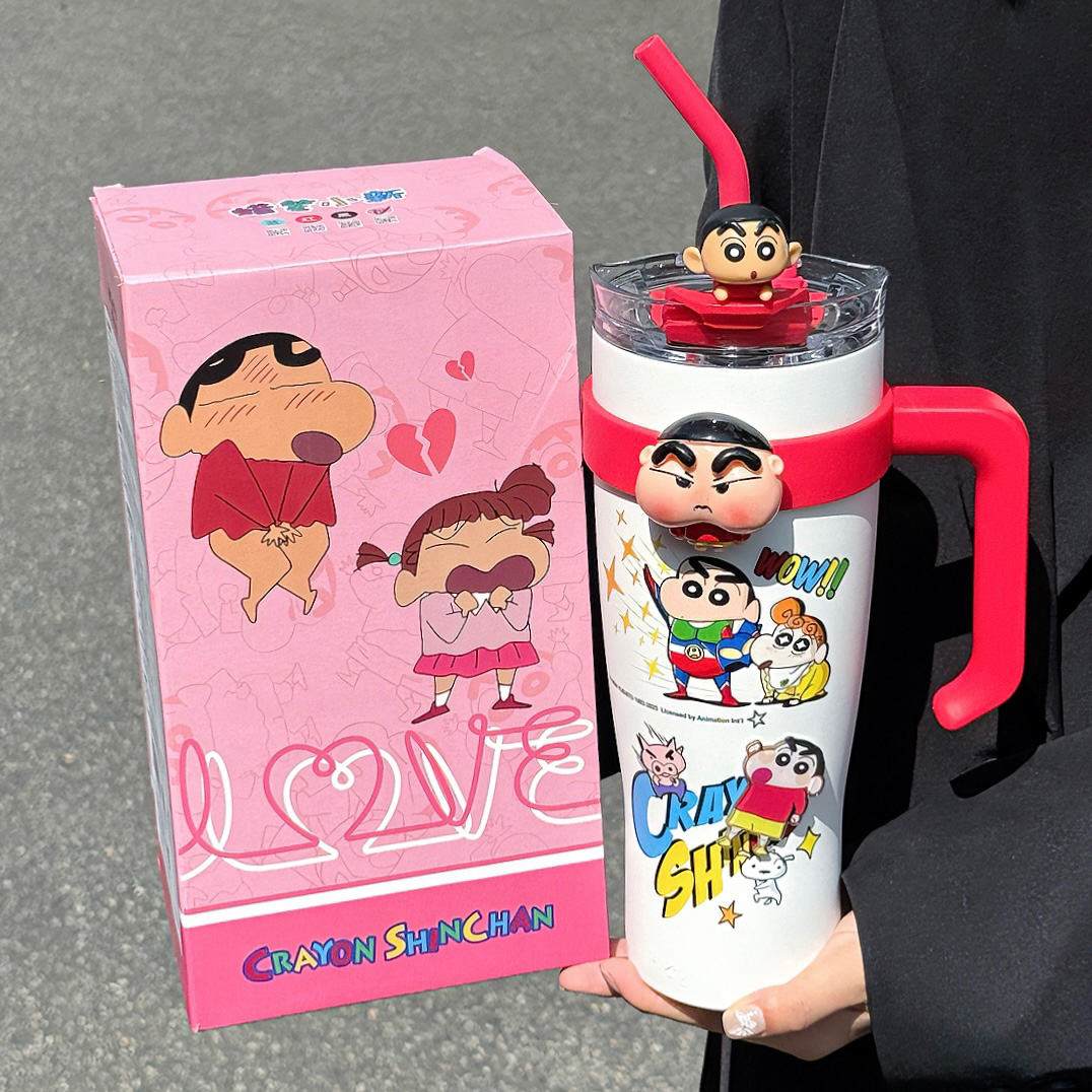 超大容量可爱保温保冷水杯