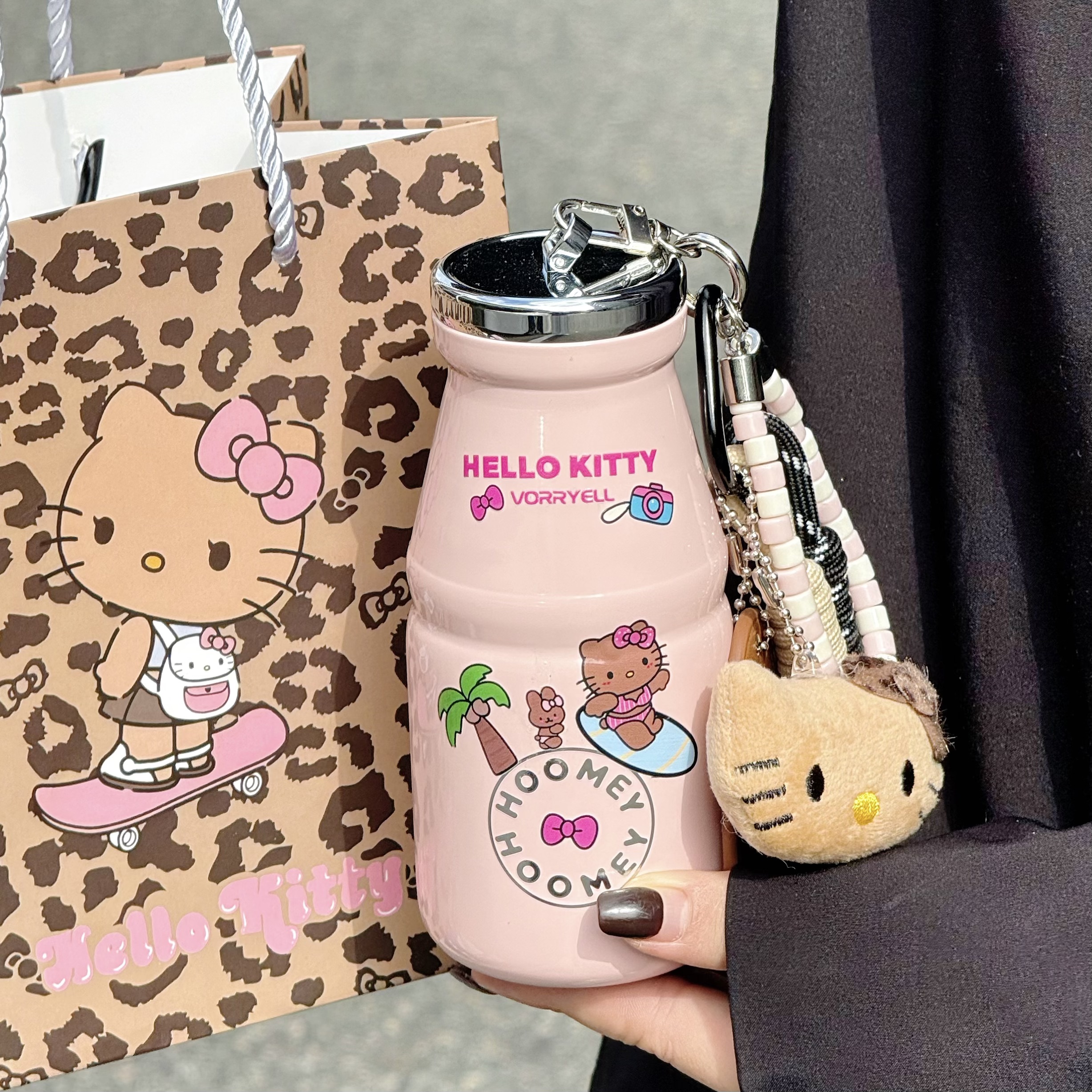 高颜值凯蒂猫迷你保温杯
