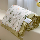 双面天丝夏被裸睡水洗真丝空调被春秋被芯单双人冰丝夏凉被薄被子