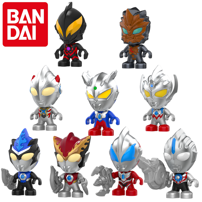 万代积木盲盒赛罗泰迦捷德人偶