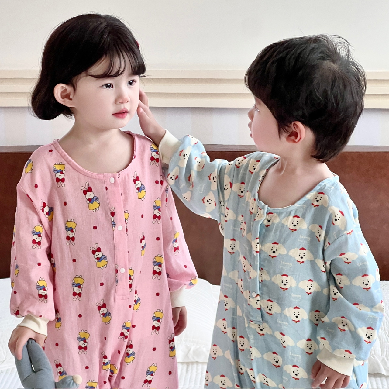 宝妈优选宝宝暗扣睡袋穿脱更方便