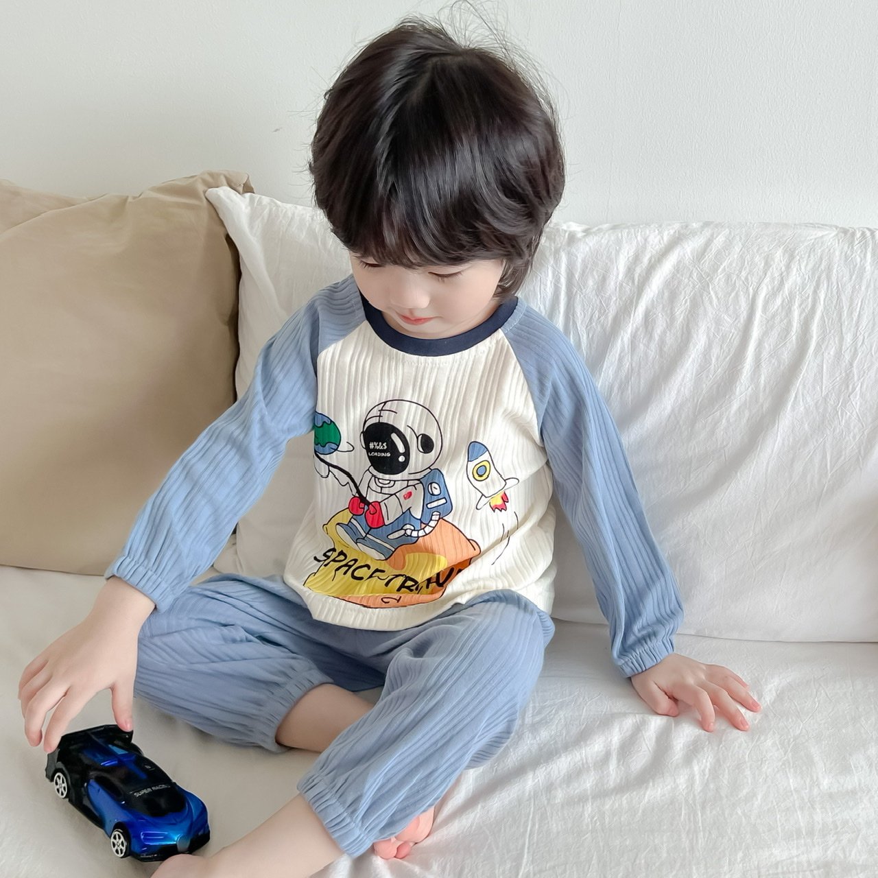 男孩太空超人睡衣春秋款纯棉套头居家外出服女宝秋冬全棉长袖套装,童装/婴儿装/亲子装,家居服套装,淘宝优惠券,粉丝福利购,淘宝优惠卷