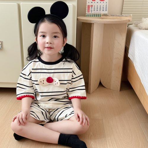 INS风奶萌甜酷亲子装~儿童睡衣夏