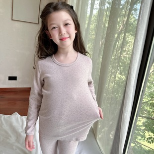 快给宝贝的秋冬加点料!儿童秋冬保暖纯棉内衣男女童秋衣秋裤套装