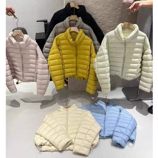 排骨羽绒服女2025冬新款韩版泡芙立领短款白鸭绒龟背宽松保暖外套