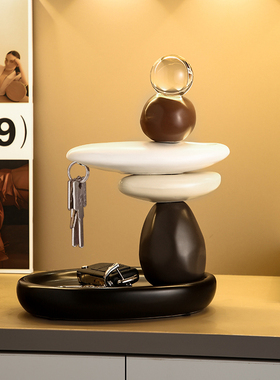 时来运转入户玄关钥匙收纳摆件家居客厅酒柜电视柜装饰品桌面摆设