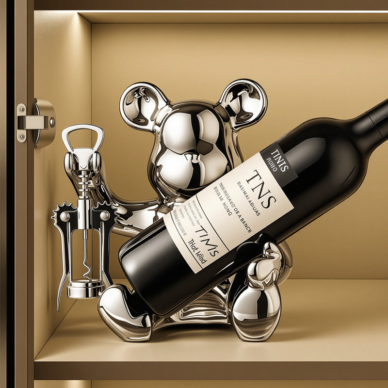 暴力熊酒托红酒架摆件家居客厅桌面酒柜电视柜装饰品乔迁新居礼物,家居饰品,装饰摆件,淘宝优惠券,粉丝福利购,淘宝优惠卷