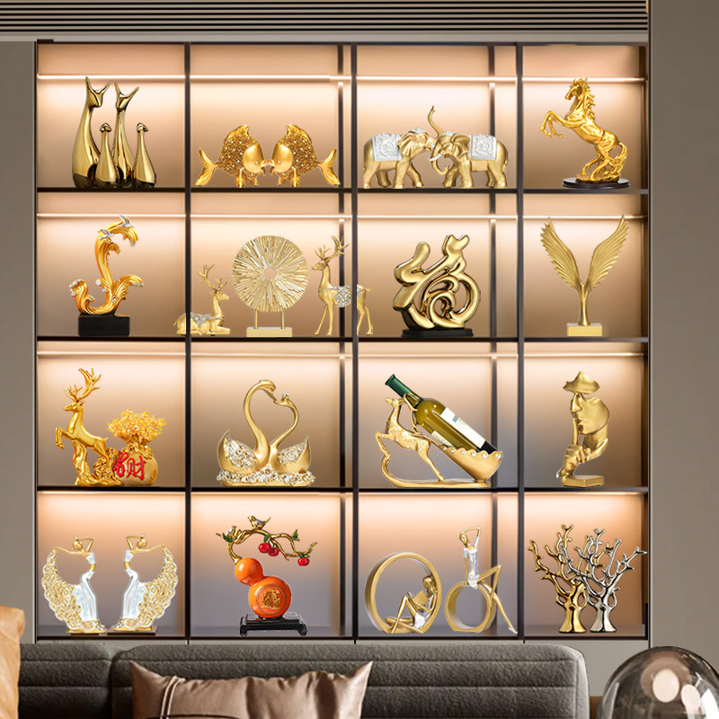 现代轻奢摆件家居客厅玄关酒柜电视柜装饰品高档办公室摆件工艺品,家居饰品,装饰摆件,淘宝优惠券,粉丝福利购,淘宝优惠卷