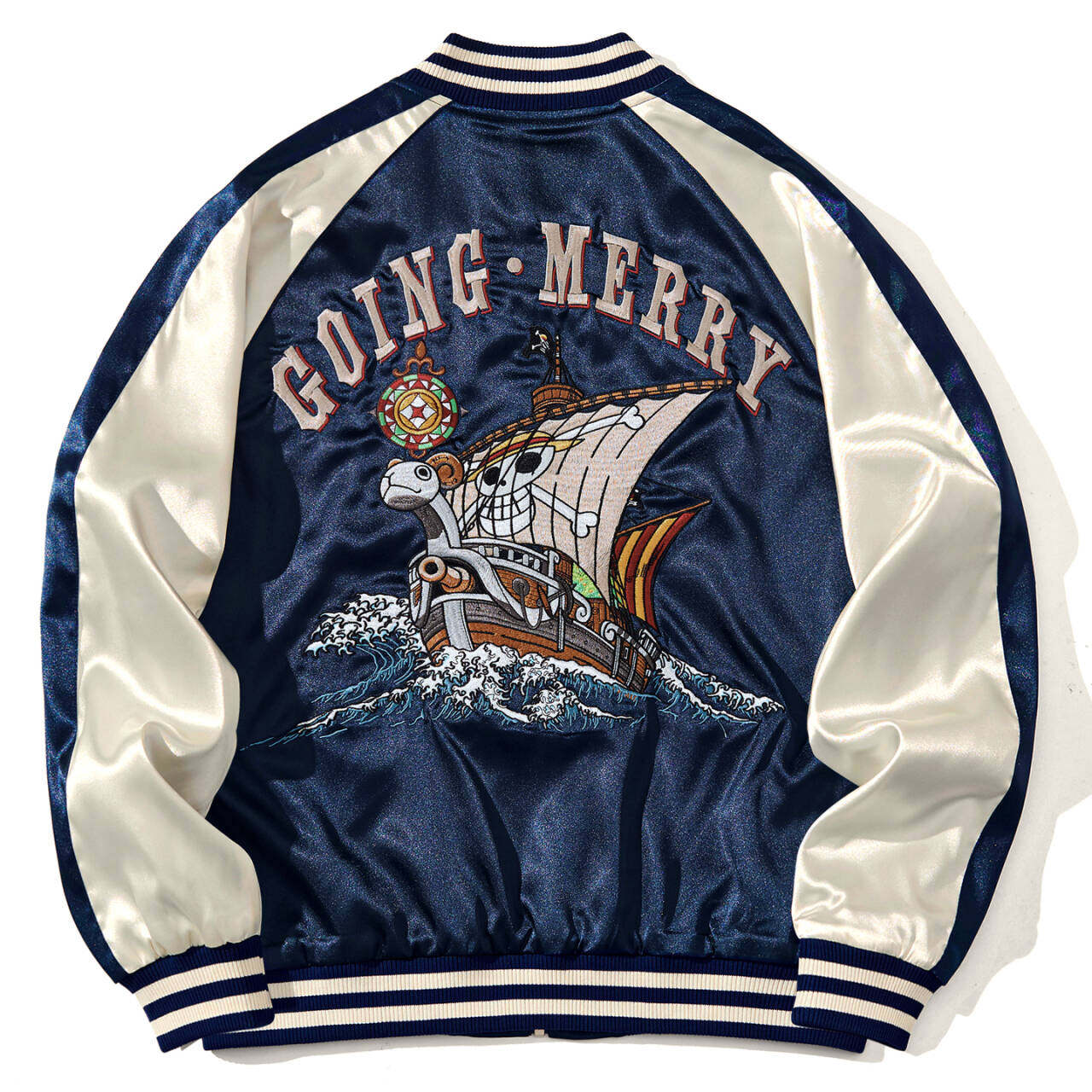 sukajan刺绣动漫骷髅夹克棒球服横须贺重工航海春秋男外套上衣新