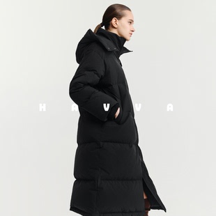 HAVVA一件过冬高充绒量加厚羽绒服超好看黑色外套2025冬Y3 2625
