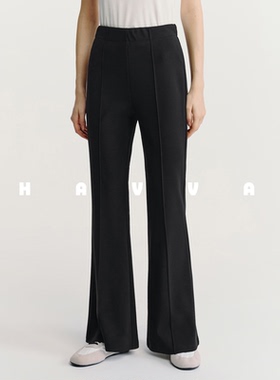 HAVVA设计感微喇休闲裤舒适好穿显瘦女士日常裤装2026春KX3-5606