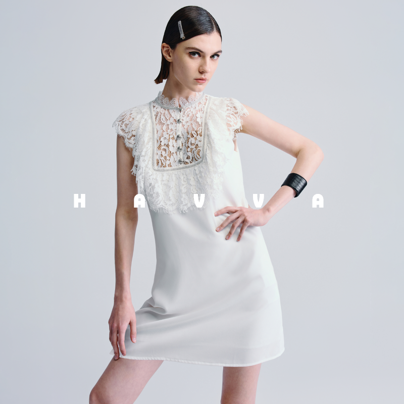 HAVVA时尚连衣裙遮肉显瘦