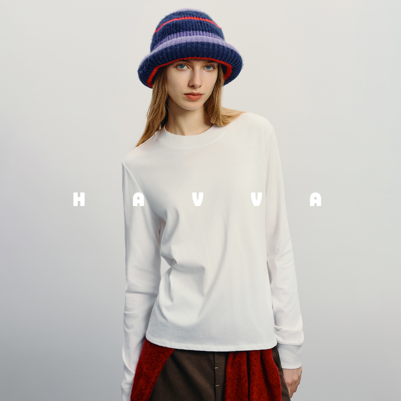 短款打底衫女宽松长袖