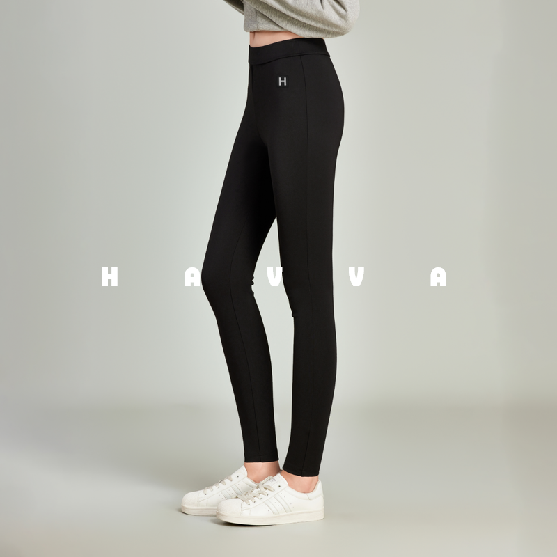 HAVVA弹力舒适紧身打底裤显腿长通勤女士铅笔裤2025秋冬KJ3-16540