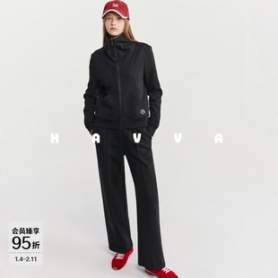 HAVVA休闲宽松卫衣卫裤两件套不费心穿搭女士套装2026春Z3-5495