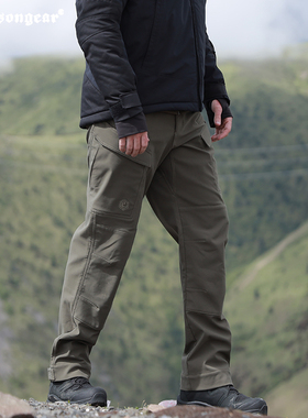 爱默生羚羊软壳裤加绒战术裤男冬户外防风防寒登山徒步保暖抓绒裤
