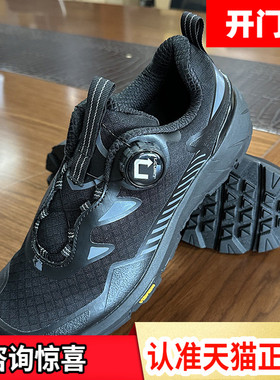 君洛克战术博士登山鞋男夏免系带低帮徒步网鞋v底轻便作训靴21064