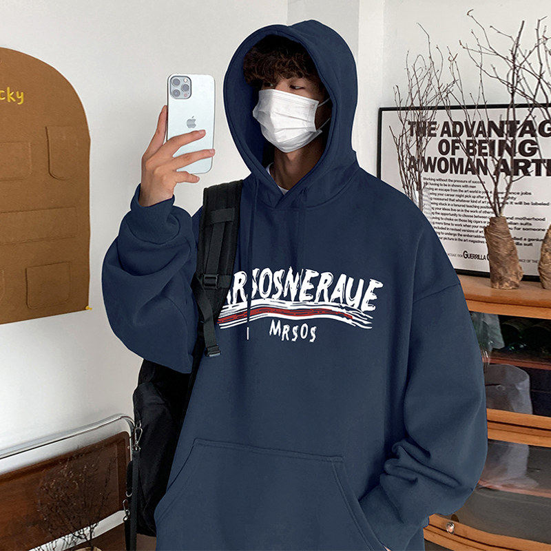 连帽卫衣男春秋季2026新款重磅港风长袖帽衫ins美式休闲潮牌外套