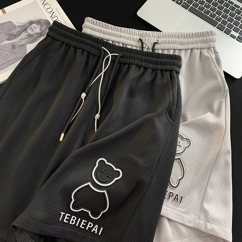 潮流立体小熊百搭运动休闲短裤