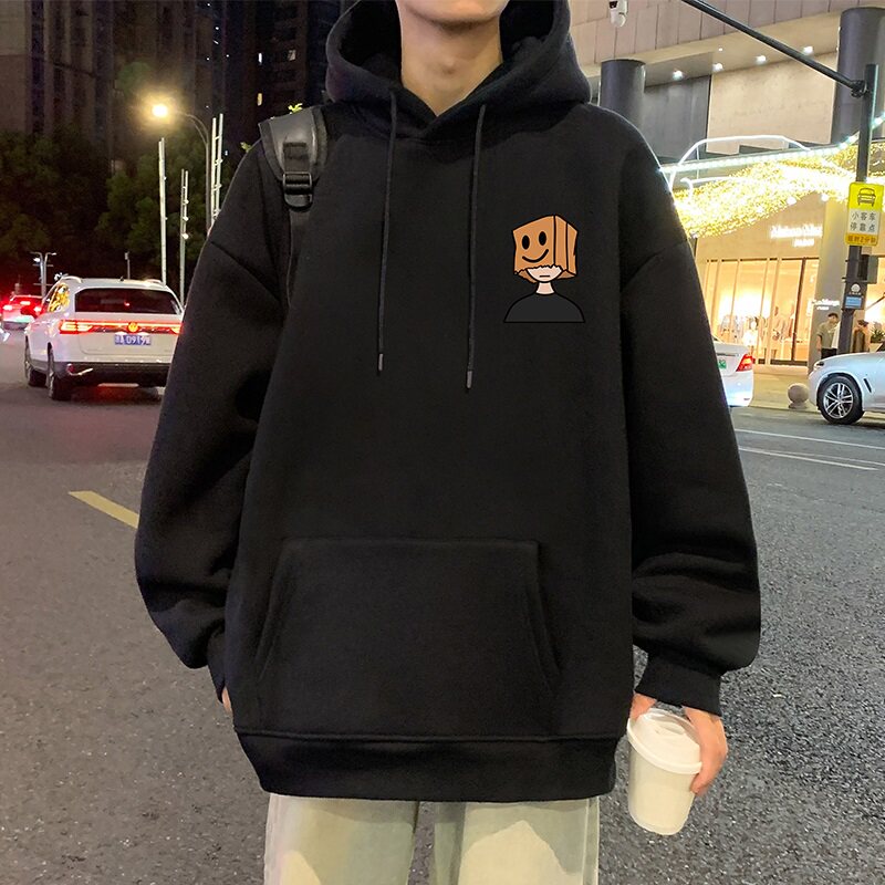 连帽卫衣男春秋季2026新款长袖高街外套ins美式男生港风休闲帽衫